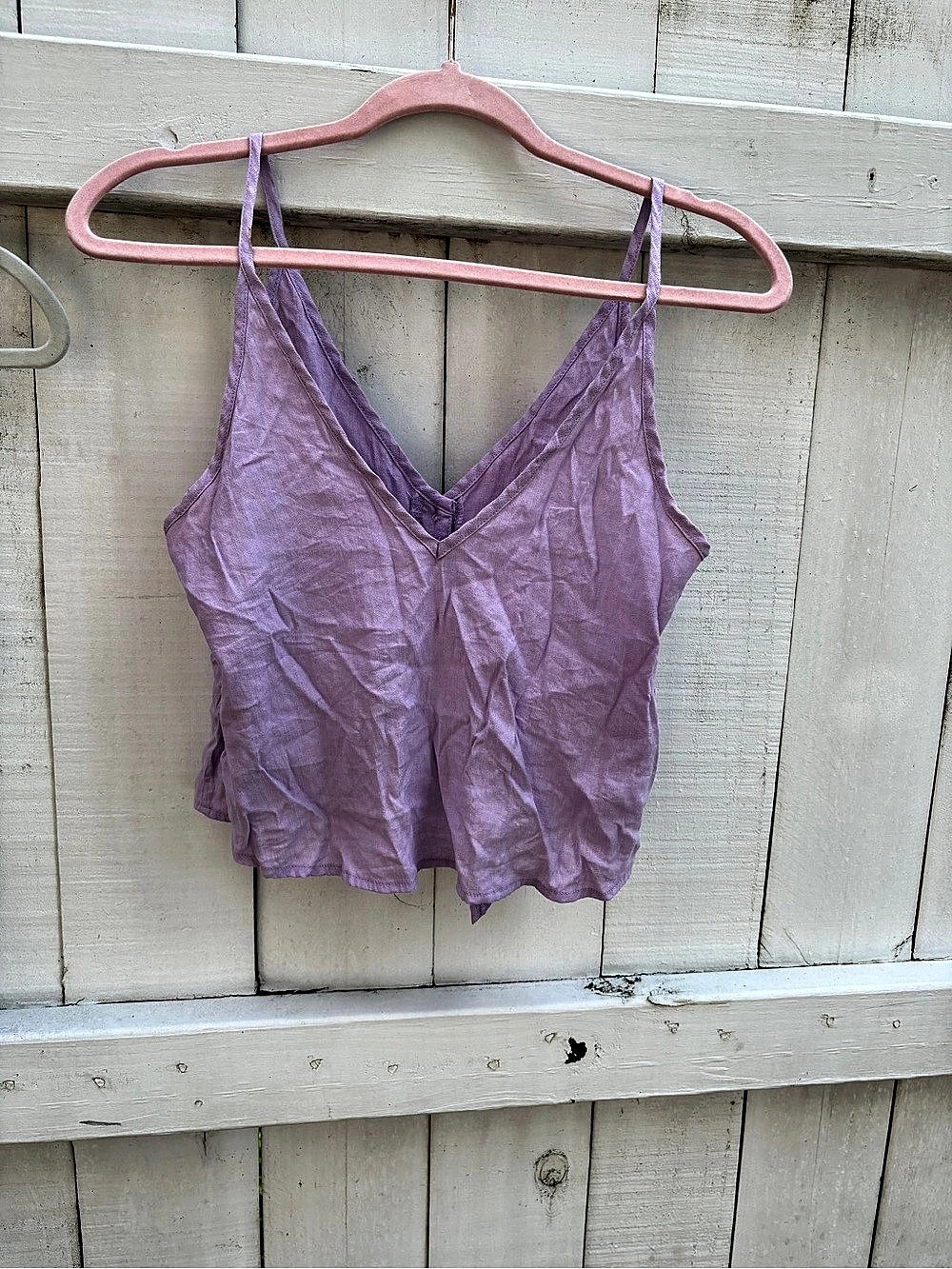Vest180524703 V-Neck Button Front in Purple Size Medium